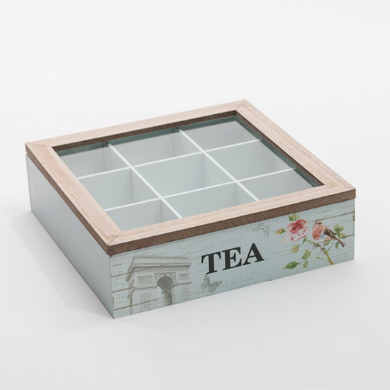 Vintage Coconut Flower Tea Box